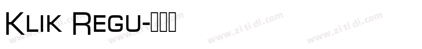 Klik Regu字体转换